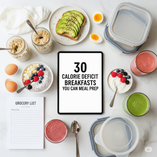 30 Calorie Deficit Breakfasts You Can Meal Prep