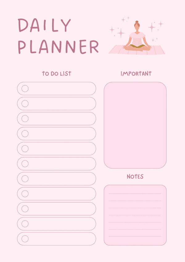 Pink and Purple Floral Aesthetic Digital Planner - Image 3