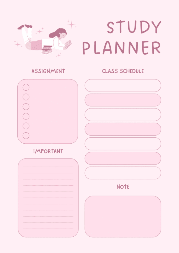 Pink and Purple Floral Aesthetic Digital Planner - Image 5