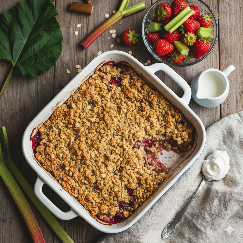 Healthy Rhubarb Crisp Recipe